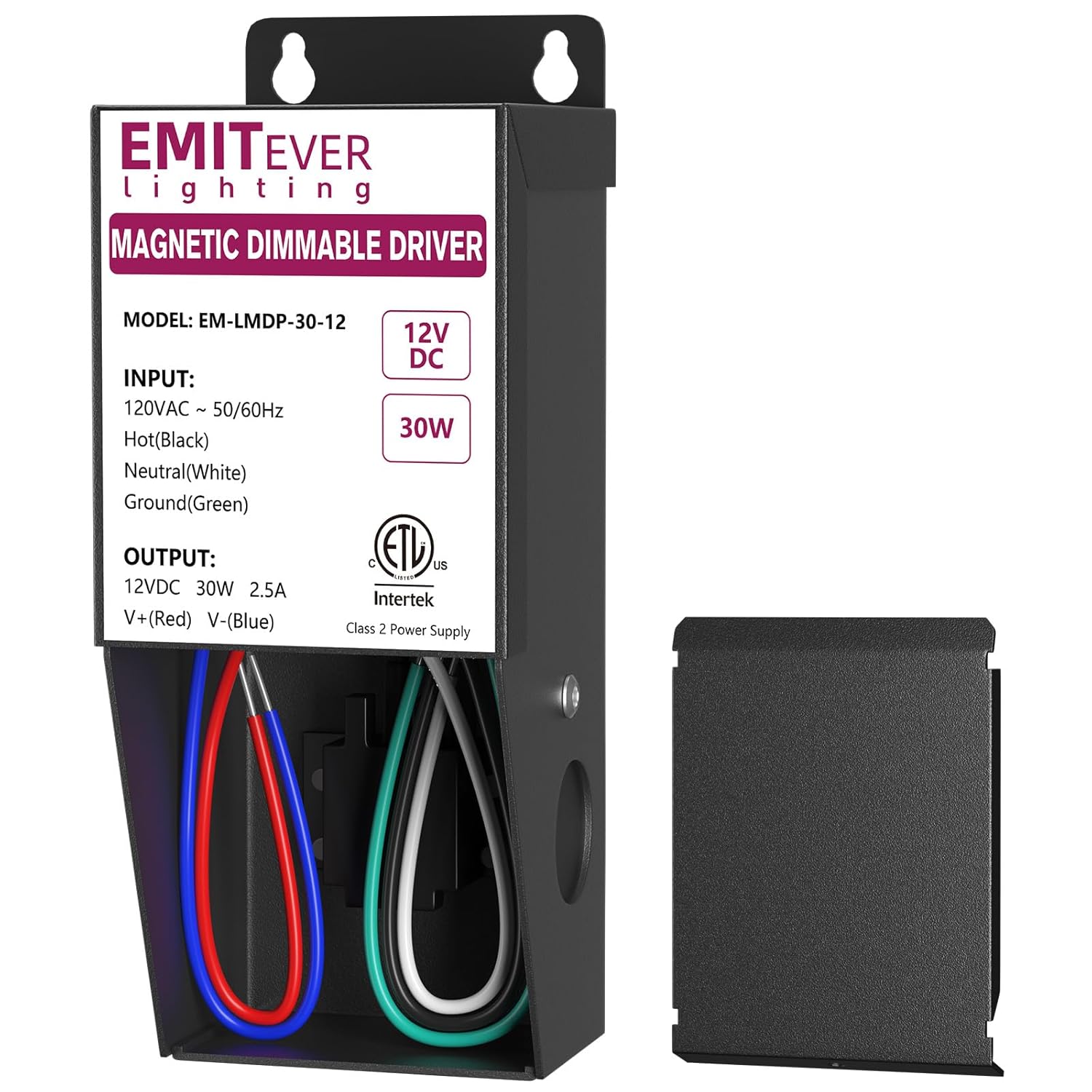 Magnetic Dimmable LED Driver Transformer, ETL Listed, 12V and 24V Options, 30W - 288W