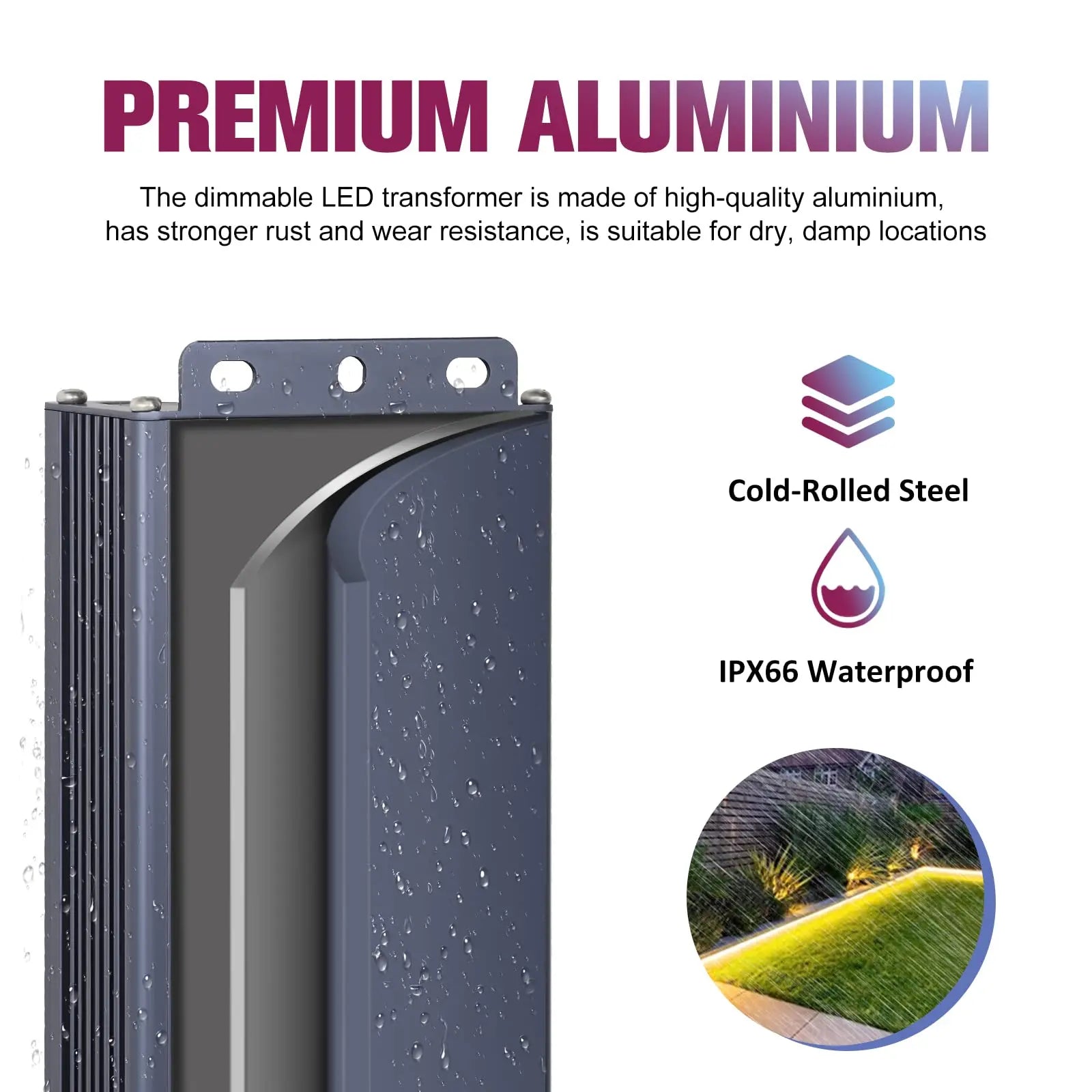 Emitever 120W Triac Dimmable LED Driver, AC 120V to DC 24V Transformer Emitever