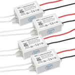 24V Power Supply Driver, 120V AC to 24V DC Converter, Transformer, IP67, 12W / 36W / 60W / 100W, 2-Pack / 4 Pack