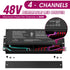 48V Dimmable LED Driver, AC 110V-277V to DC 48V Transformer, 5-in-1 Dimming, IP67, UL Listed 192W / 288W / 384W Emitever
