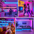 RGB COB LED Strip Light 16.4ft, UL-Listed Dimmable 24V Flexible LED Color Changing Tape Light Kit with Remote
