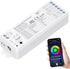 WiFi Bluetooth 5-in-1 LED Dimmable Controller for DC12-24V PWM Single Color/CCT/RGB/RGBW/RGBCCT LED Strip Lights, Compatible with Tuya APP/Smart Life / Alexa / Google Home