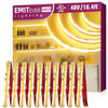 COB LED Strip Lights 2700K-5000K, UL Listed 48V Tape Light Premium High Density 32.8ft / 16.4ft Emitever