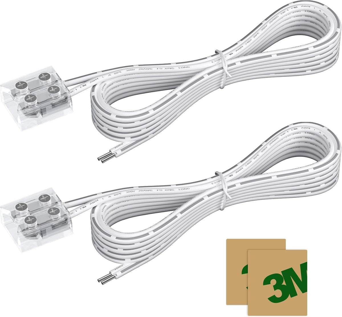 Extension Connector, for 8mm Width LED Strip Lights, 12 Pack / 2 Pack