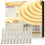 EMITEVER LED Strip Lights | UL 24V LED Tape Light Warm White, 3000K 25FT 900LEDs, 3000K 32.8FT 1200LEDs Emitever