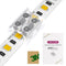 LED Strip Light Connectors, 2 Pin Tighten Screw Transparent, Strip to Strip Connector / Extension Connector, for 8mm Width LED Strip Lights, 12 Pack / 2 Pack Emitever