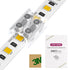 LED Strip Light Connectors, 2 Pin Tighten Screw Transparent, Strip to Strip Connector / Extension Connector, for 8mm Width LED Strip Lights, 12 Pack / 2 Pack Emitever