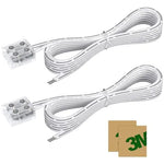 LED Strip Light Connectors, 2 Pin Tighten Screw Transparent, Strip to Strip Connector / Extension Connector, for 8mm Width LED Strip Lights, 12 Pack / 2 Pack Emitever