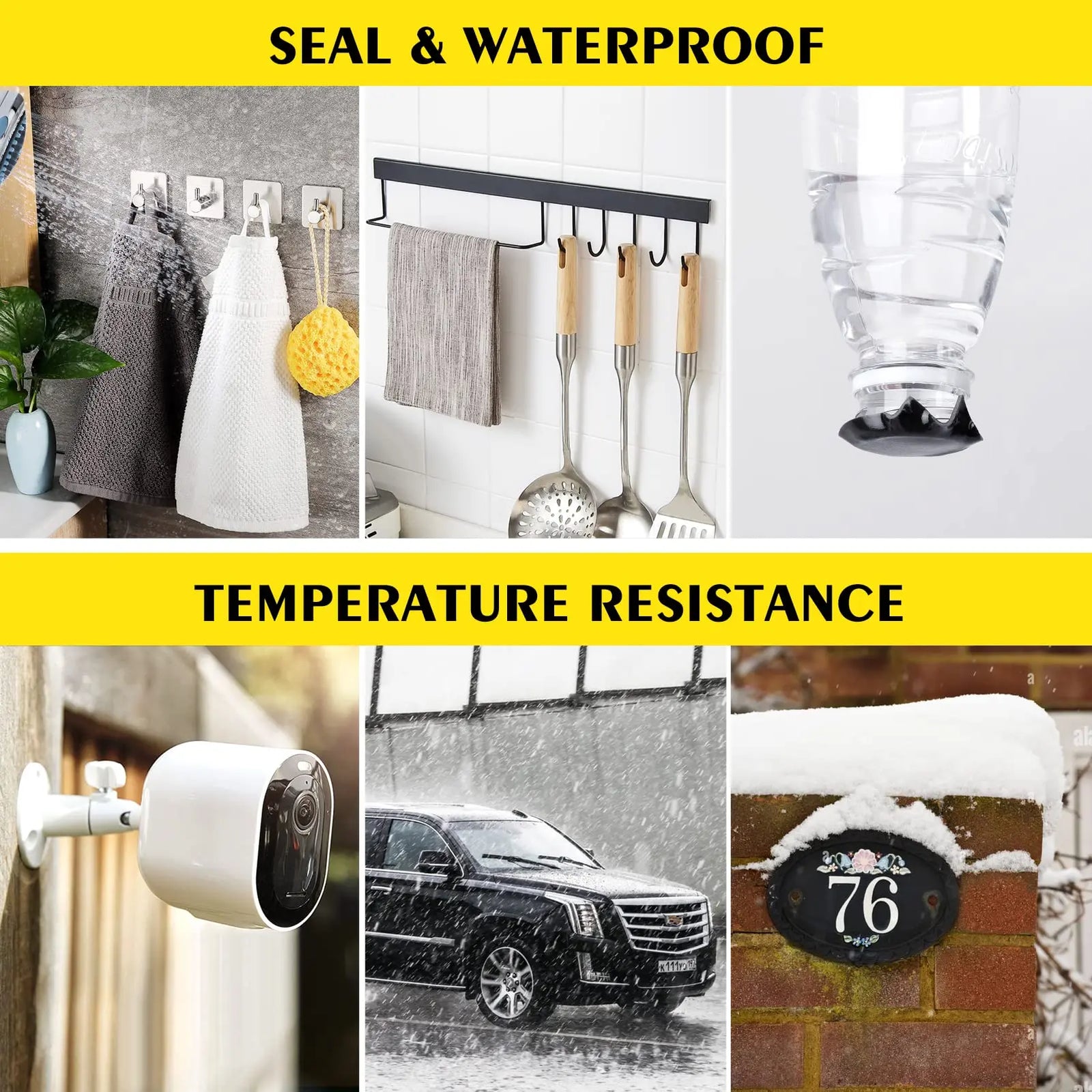 Mounting Tape, 16.4FT x 1IN, Adhesive Foam Tape, Waterproof Double-Sided Heavy Duty Emitever