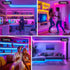 RGB COB LED Strip Light 16.4ft, UL-Listed Dimmable 24V Flexible LED Color Changing Tape Light Kit with Remote Emitever