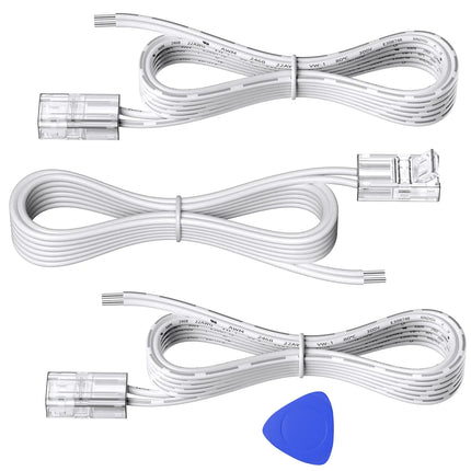8mm strip-to-strip extension connector with flexible wire