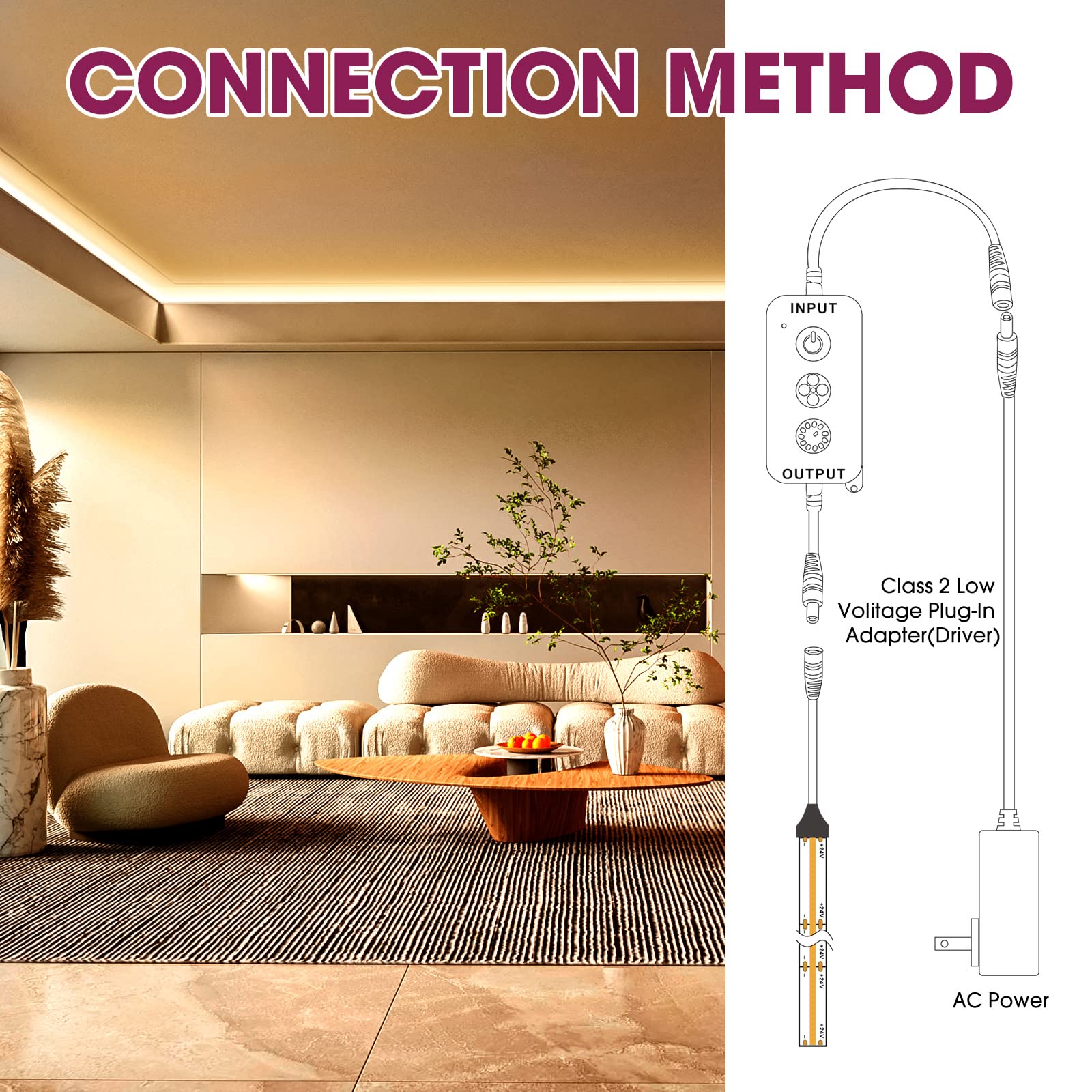 Emitever RF Remote Dimmer for Single Color LED Strip Lights,14-Key Wireless Remote and Controller ,Work with DC 5-24V LED Products Emitever