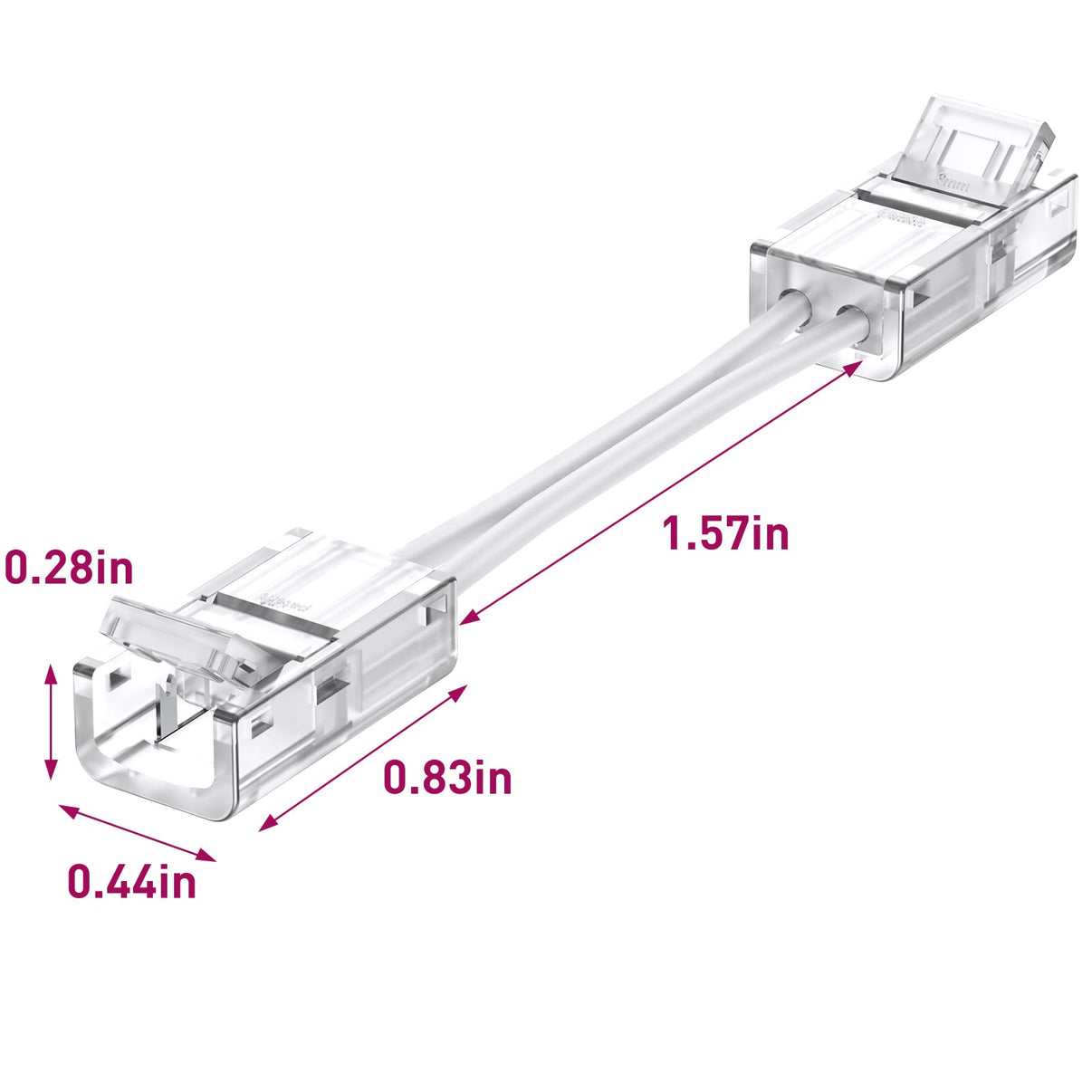 Emitever LED Strip Lights Accessories (Wire Lead Connector)